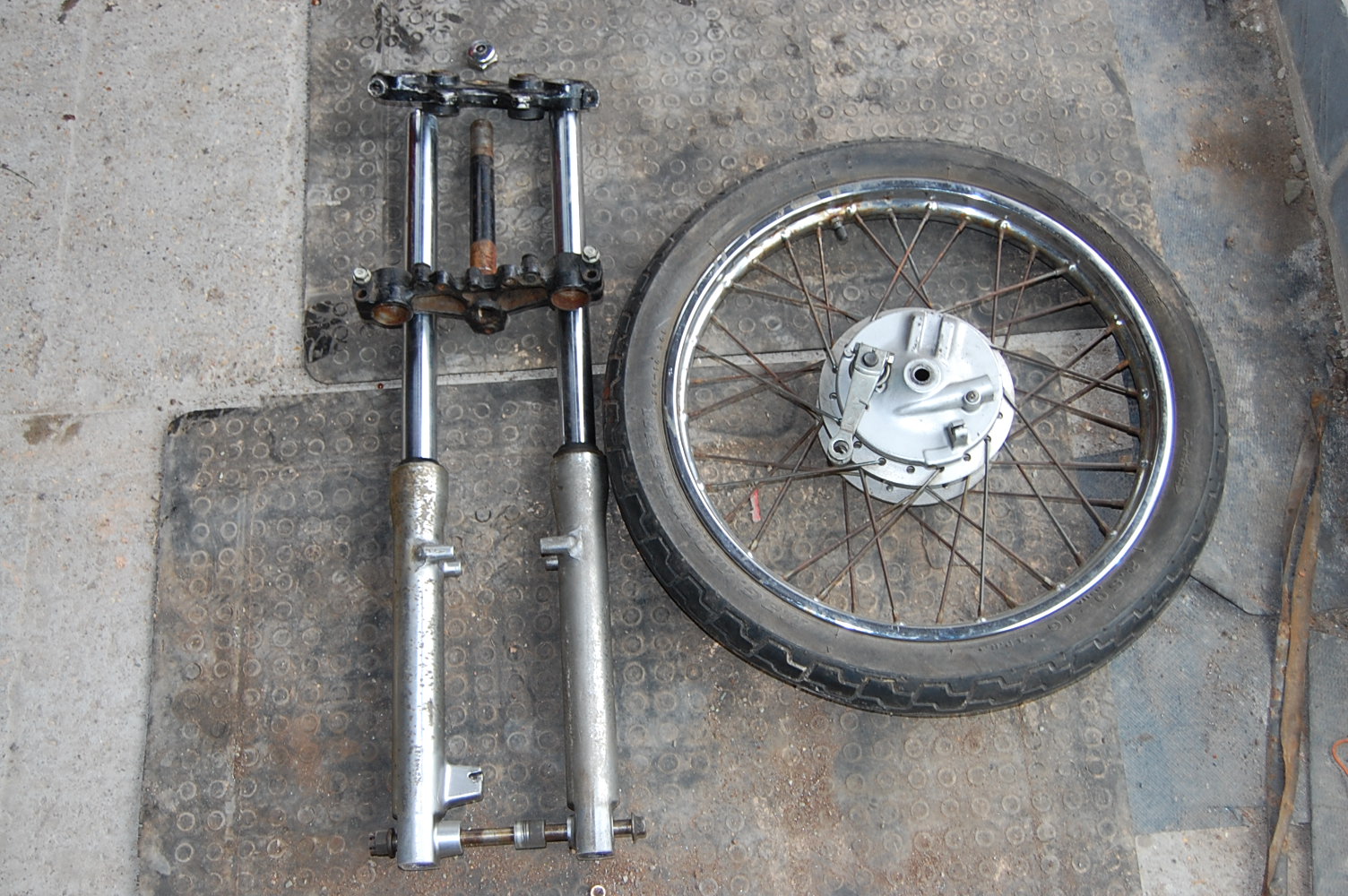 Honda 90 front forks #7
